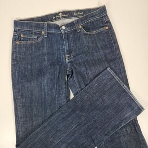 7 For All Mankind Blue Boot Cut Jeans